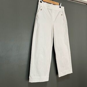 Spanx White Wide-Leg Pants Large